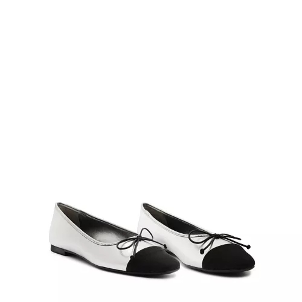 NEW Elegant silver and black Women's Ballet Flats shoes size 7B